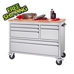 Trinity 48 in. Stainless Steel Rolling Workbench