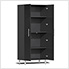 12-Piece Garage Cabinet Kit with Bamboo Worktop in Midnight Black Metallic