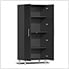 12-Piece Garage Cabinet Kit with Bamboo Worktop in Midnight Black Metallic