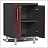 12-Piece Garage Cabinet Kit with Bamboo Worktop in Ruby Red Metallic