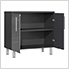 11-Piece Garage Cabinet Kit with Bamboo Worktop in Graphite Grey Metallic