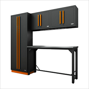 Fusion Pro 5-Piece Garage Workbench System (Orange)