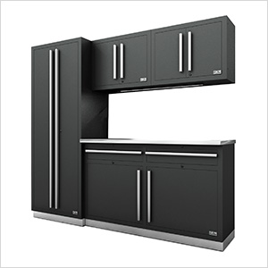 Fusion Pro 5-Piece Garage Cabinet System (Silver)