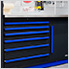 Fusion Pro 5-Piece Tool Cabinet System (Blue)