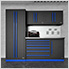 Fusion Pro 5-Piece Tool Cabinet System (Blue)