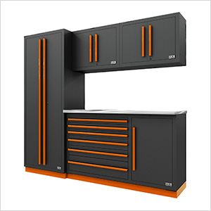 Fusion Pro 5-Piece Tool Cabinet System (Orange)