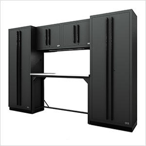 Fusion Pro 6-Piece Garage Workbench System (Black)