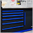 Fusion Pro 6-Piece Garage Workbench System (Blue)