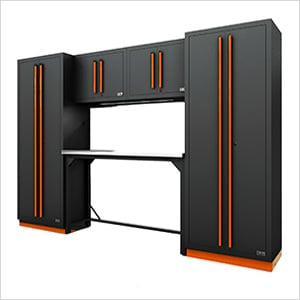 Fusion Pro 6-Piece Garage Workbench System (Orange)