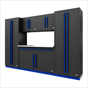 Fusion Pro 6-Piece Garage Cabinet System (Blue)