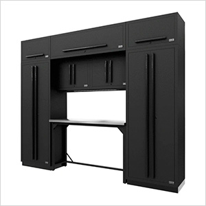 Fusion Pro 9-Piece Garage Workbench System (Black)