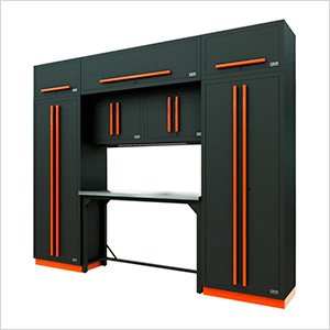 Fusion Pro 9-Piece Garage Workbench System (Orange)