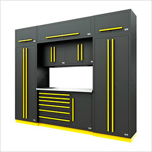 Fusion Pro 9-Piece Tool Cabinet System (Yellow)