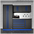 Fusion Pro 14-Piece Garage Cabinet System (Blue)