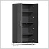 19-Piece Garage Cabinet Kit with Bamboo Worktop in Graphite Grey Metallic