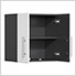 19-Piece Garage Cabinet Kit with Bamboo Worktop in Starfire White Metallic