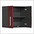 20-Piece Garage Cabinet Kit with Channeled Worktops in Ruby Red Metallic