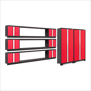 BOLD Series Red 11-Piece Garage Cabinet Set