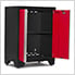 BOLD Series Red 9-Piece Garage Cabinet System with Stainless Worktop