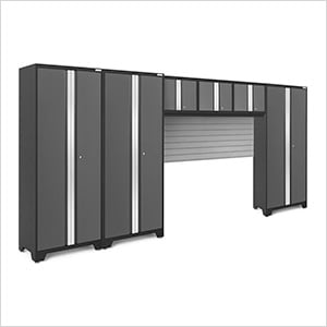 BOLD Series 3.0 Grey 6-Piece Garage Cabinet Set with Backsplash