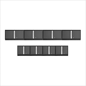 BOLD Series 8-Piece Grey Wall Cabinet Set