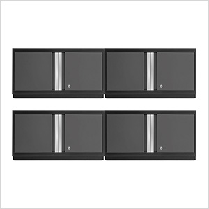 4 x BOLD Series Grey 36" Wall Cabinets