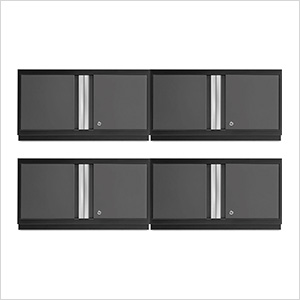 4 x BOLD Series Grey 36" Wall Cabinets