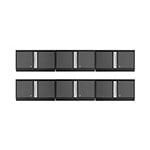 NewAge Garage Cabinets 6 x BOLD Series 3.0 Grey 36" Wall Cabinets