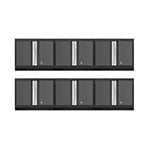 NewAge Garage Cabinets 6 x BOLD Series Grey Wall Cabinets