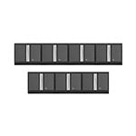 NewAge Garage Cabinets 7 x BOLD Series Grey Wall Cabinets