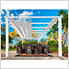 11 x 16 ft. Soft Top Aluminum Pergola (White Frame / Silver Canopy)