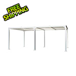 Paragon Outdoor 12 x 20 ft. Novara Louvered Pergola (White)