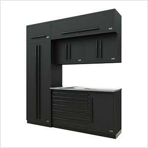 Fusion Pro 7-Piece Tool Cabinet System (Black)