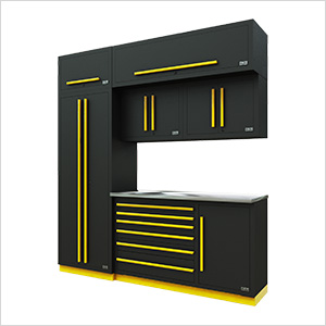 Fusion Pro 7-Piece Tool Cabinet System (Yellow)
