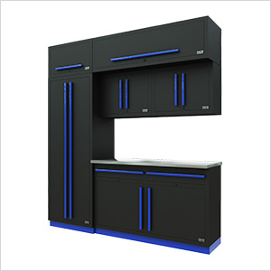 Fusion Pro 7-Piece Garage Cabinet System (Blue)