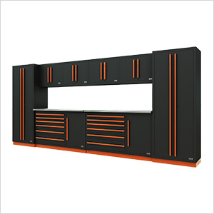 Fusion Pro 10-Piece Tool Cabinet System (Orange)