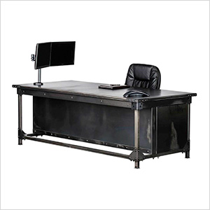 Ironworks Executive Desk - 30" Tall