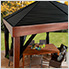 Valencia 12 x 12 ft. Gazebo with Wood Looking Finish