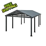 Sojag Samara 12 ft x 20 ft Dark Grey Carport