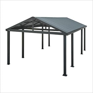 Samara 12 ft x 20 ft Dark Grey Carport