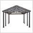 Samara 12 ft x 20 ft Dark Grey Carport