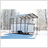 RV Carport - 14' x 20' x 14' (Eggshell Roof)