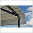 RV Carport - 14' x 24' x 14' (Eggshell Roof)