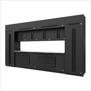 Fusion Pro 14-Piece Garage Storage System (Black)