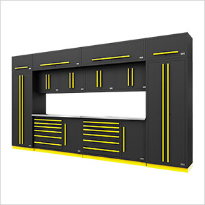 Fusion Pro 14-Piece Garage Storage System (Yellow)