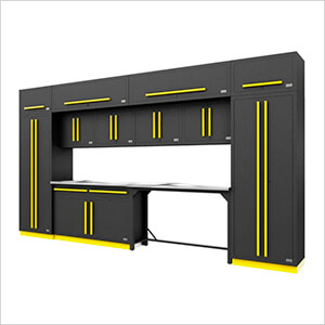 Fusion Pro 14-Piece Garage Storage Set (Yellow)