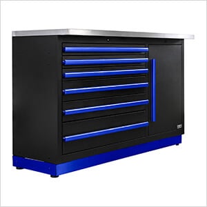 Fusion Pro Tool Chest with Stainless Steel Work Surface (Blue)