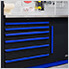 Fusion Pro Tool Chest with Stainless Steel Work Surface (Blue)