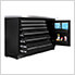 2 x Fusion Pro Tool Chests with Stainless Steel Work Surfaces (Black)