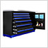 2 x Fusion Pro Tool Chests with Stainless Steel Work Surfaces (Blue)